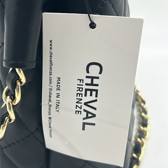 2185- Cheval Firenze Shoulder Leather Bag Made In Italy NWT - Picture 8 of 10